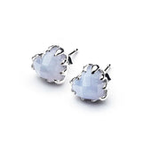 Stolen Girlfriends Club Love Claw Earrings Blue Lace Agate