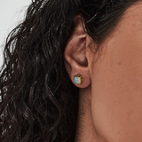 Stolen Girlfriends Club Love Mini Claw Studs Opal - Gold