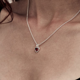 Stolen Girlfriends Club Mini Love Claw Necklace - Garnet
