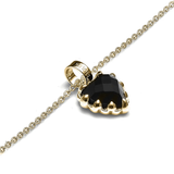 Stolen Girlfriends Club Mini Love Claw Necklace Gold Onyx