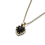 Stolen Girlfriends Club Mini Love Claw Necklace Onyx Gold