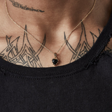 Stolen Girlfriends Club Mini Love Claw Necklace Gold Onyx