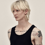 Stolen Girlfriends Club Mini Love Claw Necklace - Gold Plated Garnet