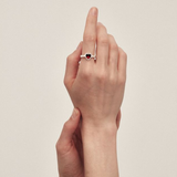 Stolen Girlfriends Club Mini Claw Ring - Garnet