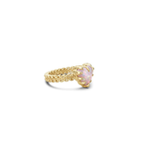 Stolen Girlfriends Club Mini Love Claw Ring - Pink Opal Gold