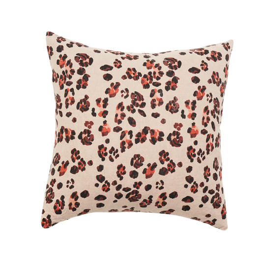 Society Of Wanderers Leopard Print Cushion Cover