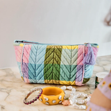 Kip & Co Sorbet Tartan Velvet Toiletry Bag