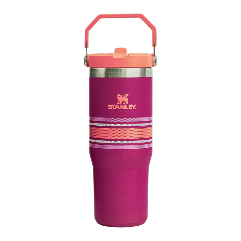 Stanley Varsity Iceflow Flip Straw Tumbler 890ml/30oz Fuchsia Mesh