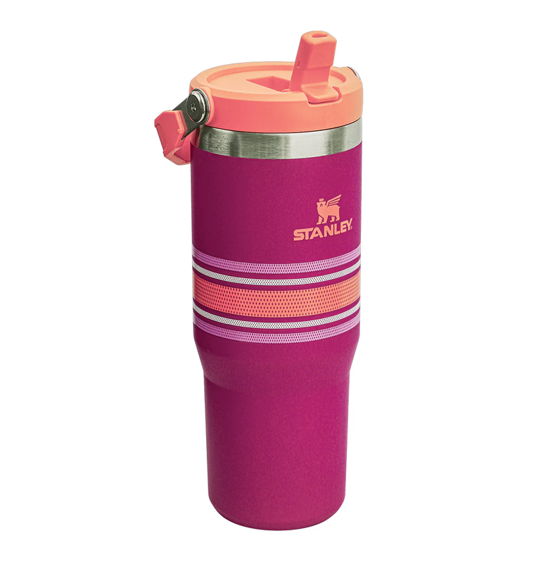 Stanley Varsity Iceflow Flip Straw Tumbler 890ml/30oz Fuchsia Mesh