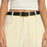 Status Anxiety Final Loop Belt Black Nappa