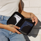 Status Anxiety Nowhere To Be Found Passport Wallet Black