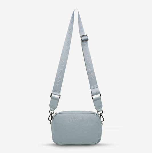 Status Anxiety Plunder Bag Powder Blue with Webbed Strap