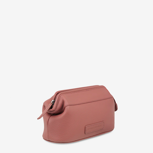 Status Anxiety Thinking Of A Place Toiletries Bag Dusty Rose