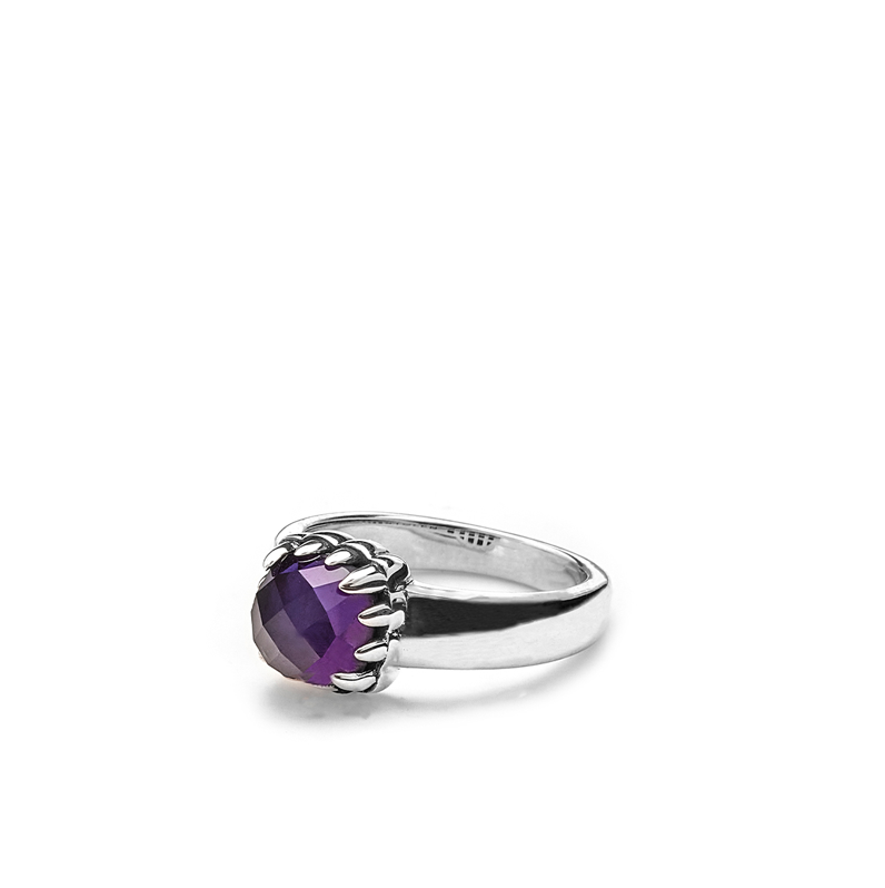 Stolen Girlfriends Club Baby Claw Ring - Amethyst