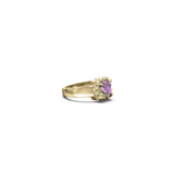 Stolen Girlfriends Club Baby Claw Ring Mystic Quartz Gold Plated