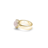 Stolen Girlfriends Club Love Claw Ring Rose Quartz Gold Plated