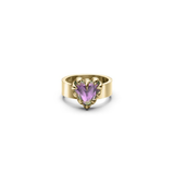 Stolen Girlfriends Club Love Claw Ring Mystic Quartz Gold Plated