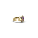 Stolen Girlfriends Club Love Claw Ring Mystic Quartz Gold Plated