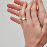 Stolen Girlfriends Club Love Claw Ring Mystic Quartz Gold Plated