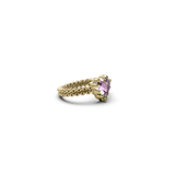 Stolen Girlfriends Club Mini Claw Ring Mystic Quartz Gold Plated