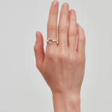 Stolen Girlfriends Club Mini Claw Ring Mystic Quartz Gold Plated