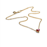 Stolen Girlfriends Club Talon Necklace Garnet - Gold