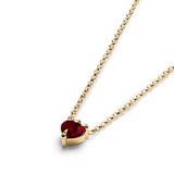 Stolen Girlfriends Club Talon Necklace Garnet - Gold