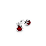 Stolen Girlfriends Club Talon Studs Garnet - Silver