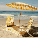 Business & Pleasure Amalfi Umbrella - Crew Mimosa Yellow Stripe