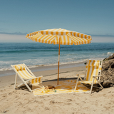 Business & Pleasure Amalfi Umbrella - Crew Mimosa Yellow Stripe