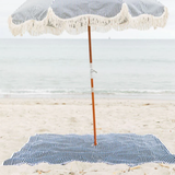 Business & Pleasure Beach Blanket - Laurens Stripe Navy
