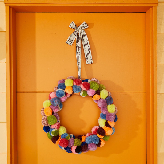 Sage & Clare Sami Pom Pom Wreath