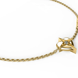 Stolen Girlfriends Club Celestial Heart Bracelet Gold Plated