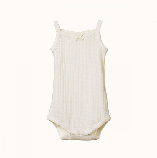 Nature Baby Camisole Bodysuit Pointelle Natural