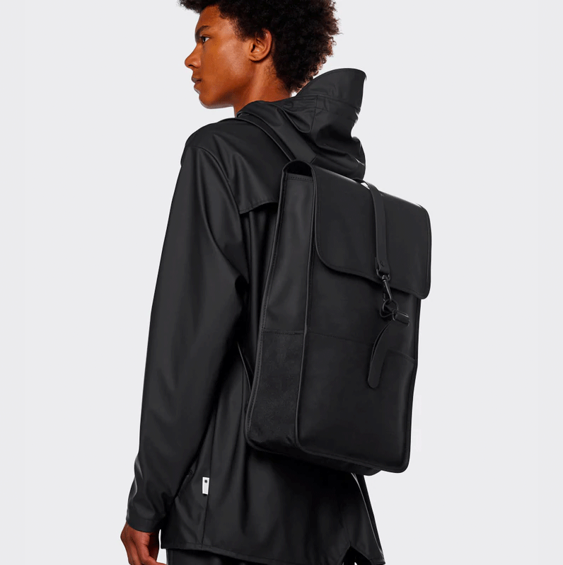 Rains Backpack- Black