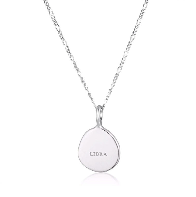 Linda Tahija Libra Zodiac Figaro Necklace Silver