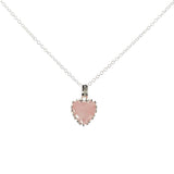 Stolen Girlfriends Club Love Claw Necklace Rose Quartz