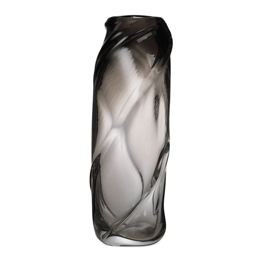 Ferm Living Water Swirl Vase - Smoked Grey