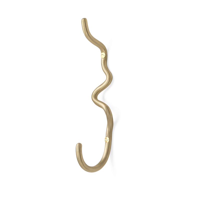 Ferm Living Curvature Hook - Brass