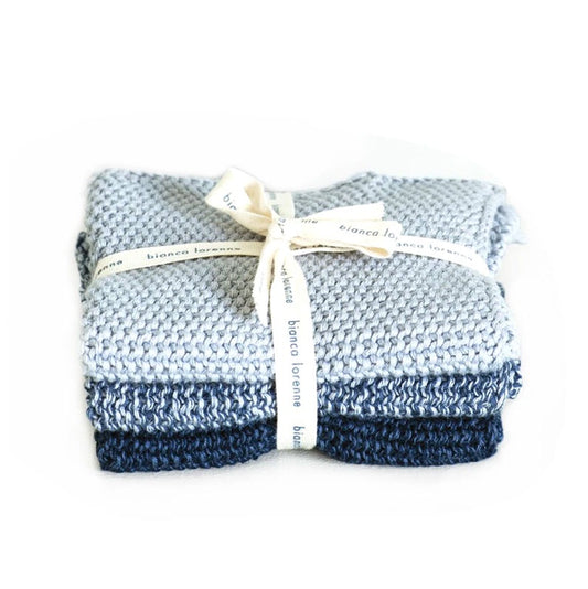 Bianca Lorenne Lavette Washers Indigo Set of 3
