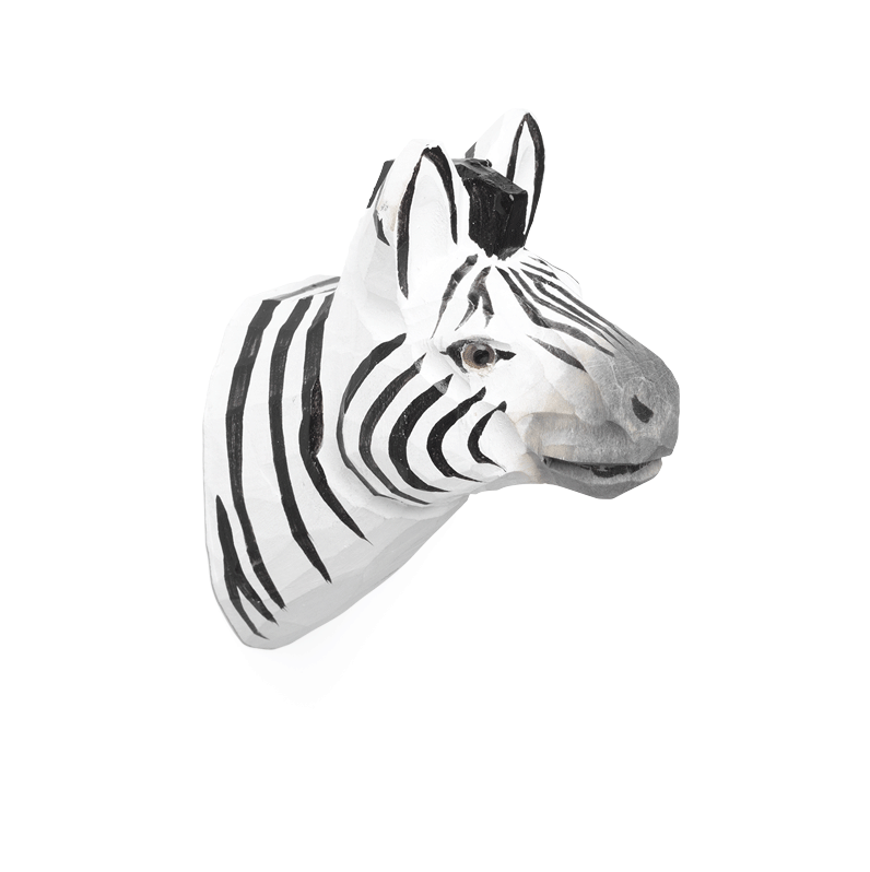 Ferm Living Animal Hand-carved Hook Zebra