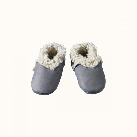 Nature Baby Lambskin Booties Grey