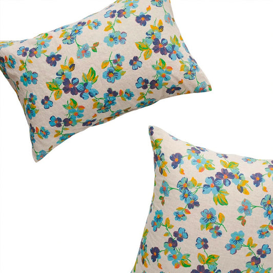 Society Of Wanderers Annie Floral Pillowcase Sets Euro