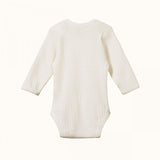 Nature Baby Pointelle Long Sleeve Bodysuit Natural