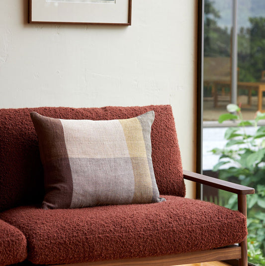 Morandi Handwoven Linen Cushion Sultana/ Multi