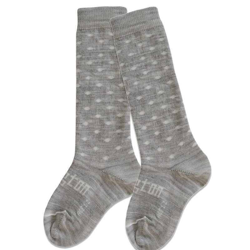 Lamington Merino Knee High Socks - Snowflake