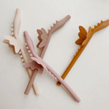 Konges Sløyd 4 Pack Silicone Straws Dragon - Blush Mix