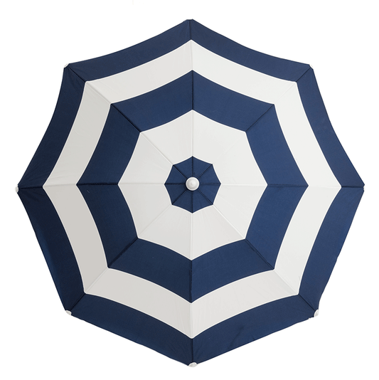 Holiday Beach Umbrella - Navy Capri Stripe