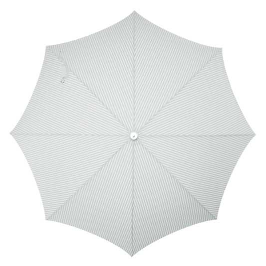 The Premium Beach Umbrella - Lauren's Sage Stripe