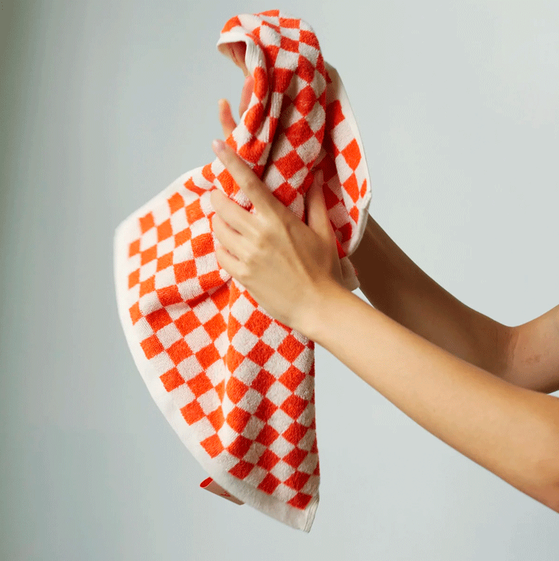 Baina Josephine Organic Cotton Hand Towel Paloma Sun/Ecru